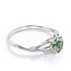 Nádherný strieborný prsteň s prírodným zeleným kameňom MECHOVÝ ACHÁT zo strieborníctva od OLIVIE. Najkrajší darček pre ženu, ktorá miluje prírodu.