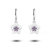 7133 Strieborné náušnice VIOLET
