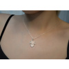 Strieborný náhrdelník HAMSA, ochranný symbol, ruka Fatimy zo strieborníctva OLIVIE.cz