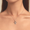 Strieborný náhrdelník HAMSA, ochranný symbol, ruka Fatimy zo strieborníctva OLIVIE.cz