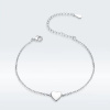 Strieborný náramok SRDIEČKO zo strieborníctva OLIVIE.sk. Krásny darček z lásky, na Valentína alebo narodeninám.