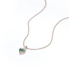 Strieborný náhrdelník SRDCE MECHOVÝ ACHÁT ROSE zo strieborníctva OLIVIE.
