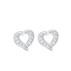 Strieborné náušnice SRDIEČKO