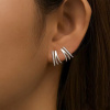 Strieborné náušnice POLKRUHY od OLIVIE.cz