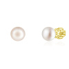 9117 Náušnice 7mm PERLY AAA GOLD