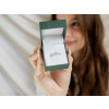 Zásnubný strieborný prsteň PRÍRODNÝ DIAMANT 0,06ct od Olivie.