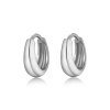Strieborné náušnice 12mm KRUHY s viacvrstvovým pokovovaním od Olivie.