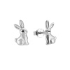 Strieborné náušnice KRÁLIK od Olivie. Rozprávková kolekcia.