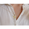 Strieborný prívesok ANDĚL GOLD je pozlátený 18K zlatom od Olivie.