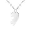 Strieborný náhrdelník POLOVINA SRDCE PUZZLE od Olivie.