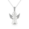 Modliaci sa strieborný anjelik - náhrdelník od Olivie.