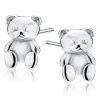9852 Strieborné náušnice MEDVEDÍK