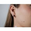 34132 4 9900 stribrne nausnice black rhodium
