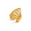 10354 Otvorený viacvrstvový prsteň GOLD