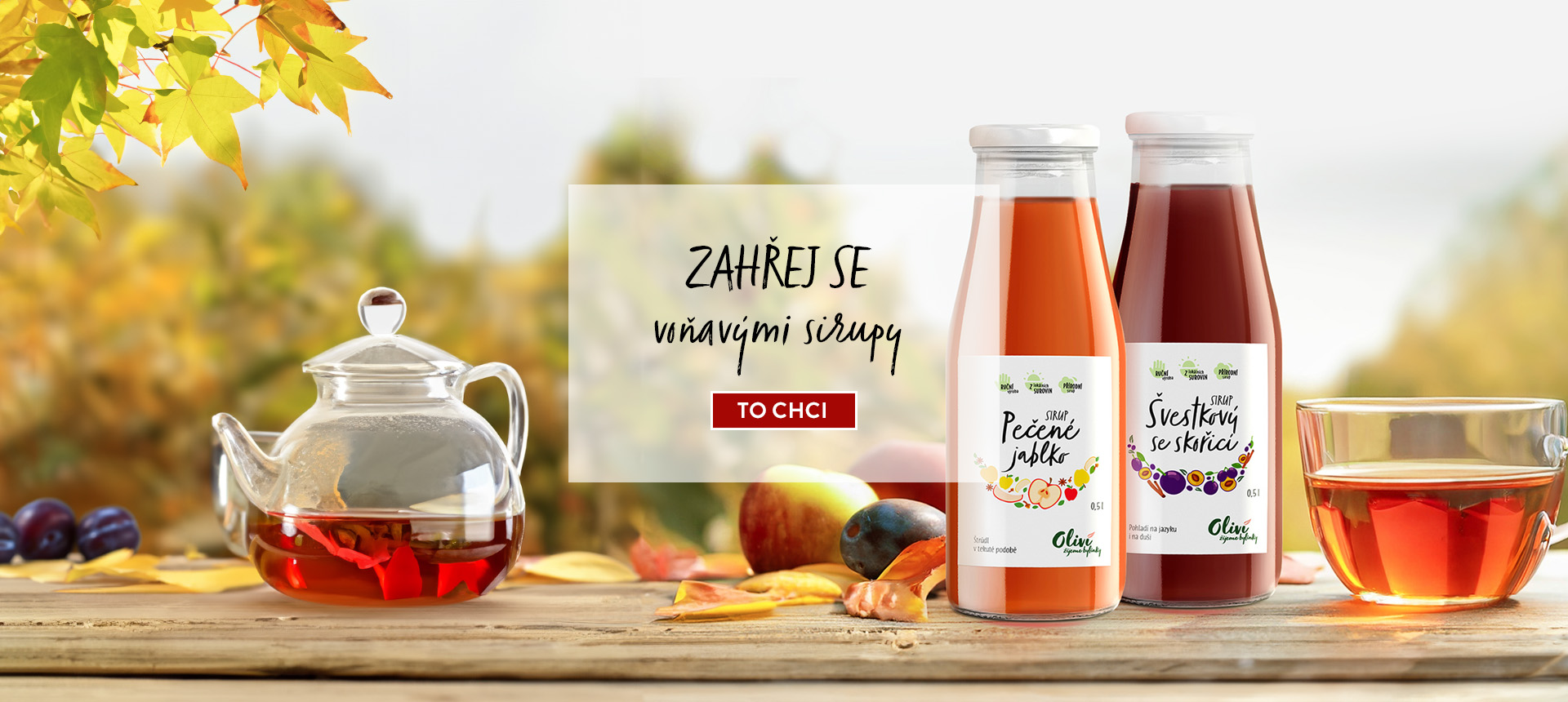 Zahřej se podzimními sirupy Oliví