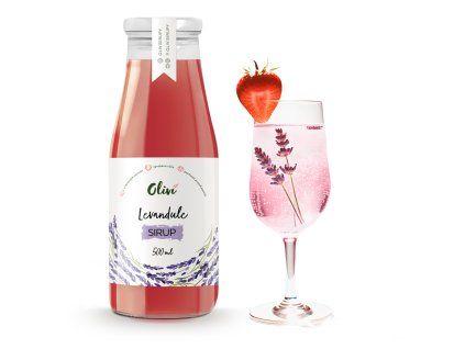 olivi sirup levandule drink