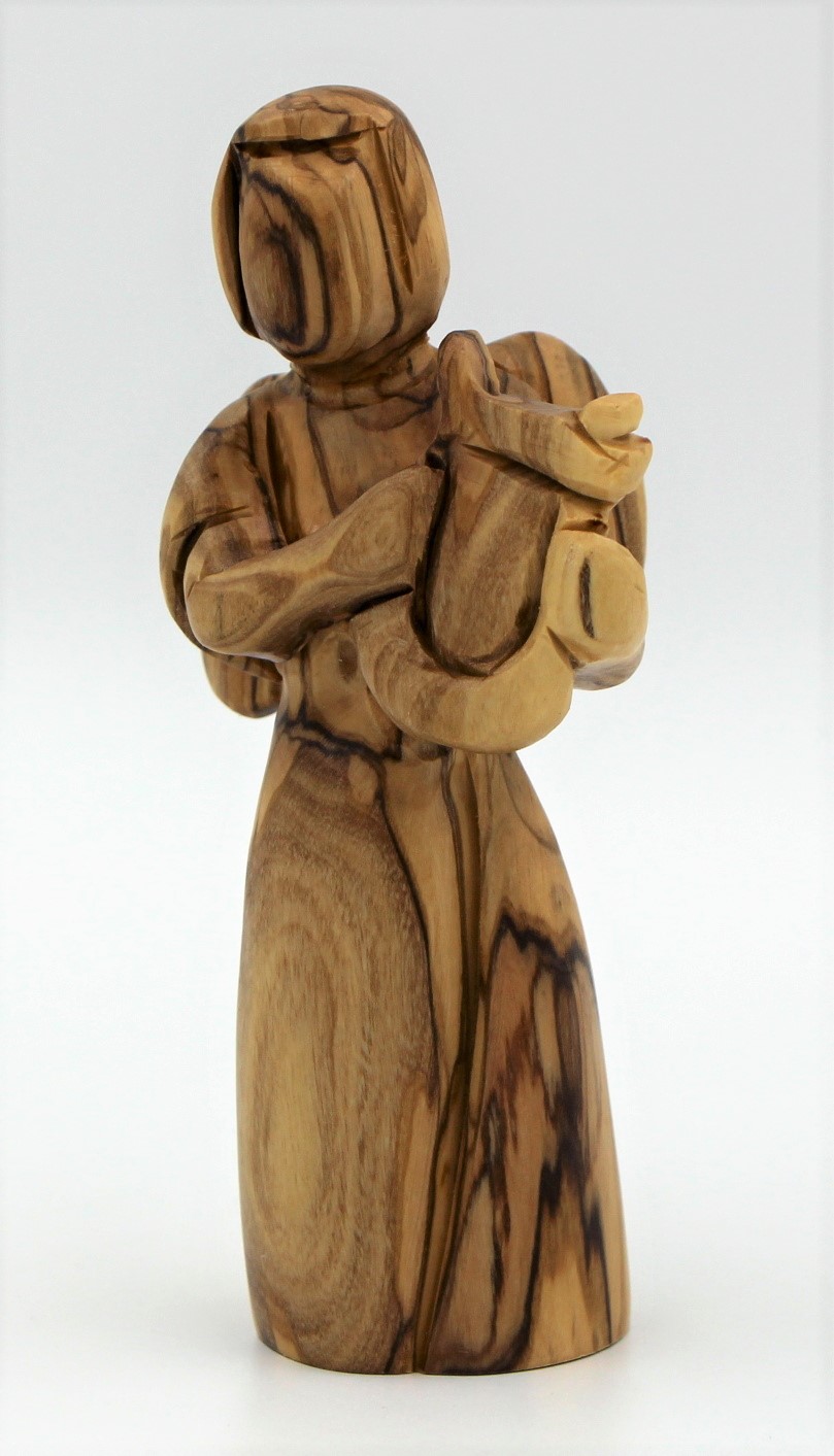 Dřevěný anděl 13,8 cm