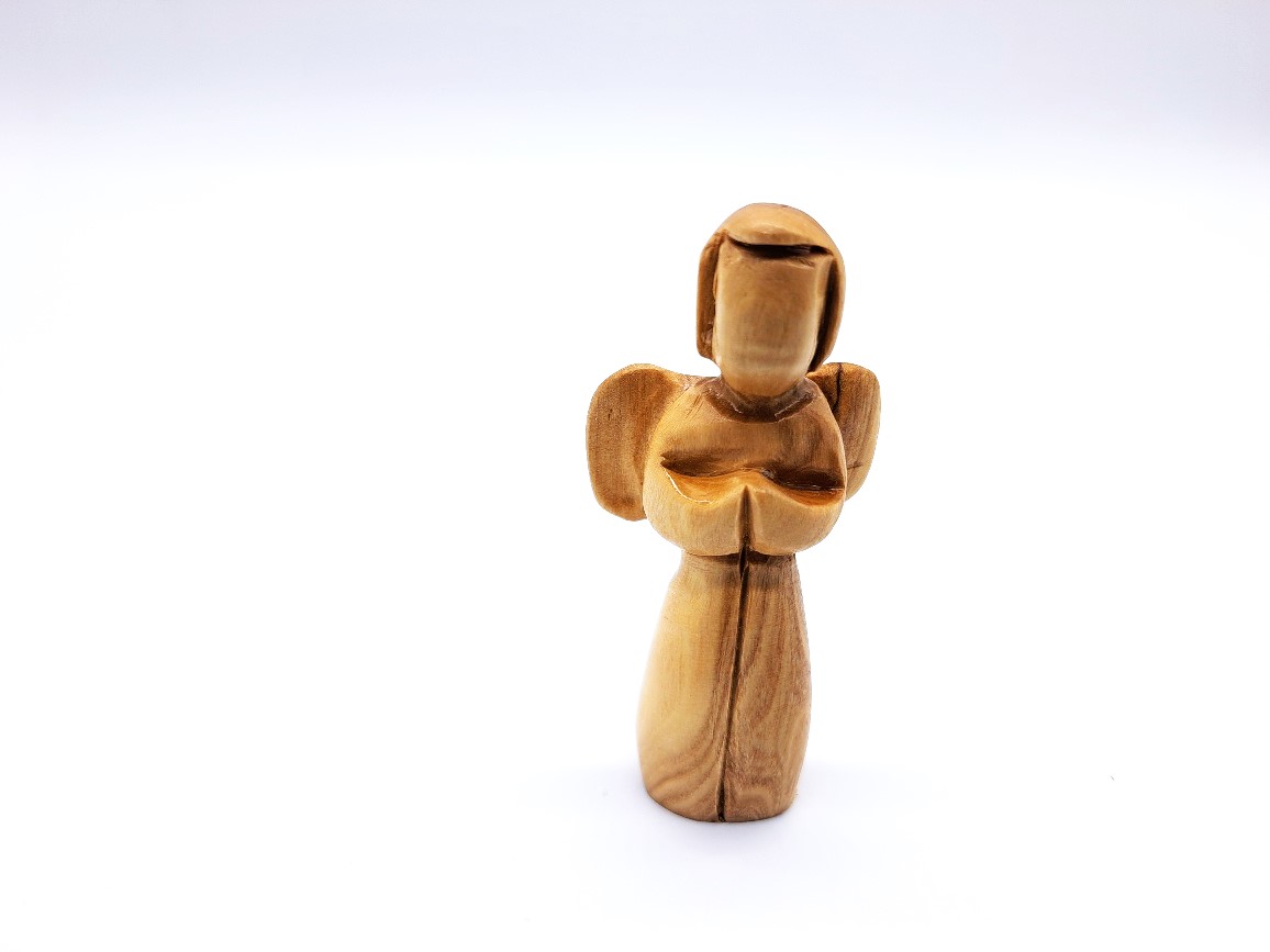 Dřevěný anděl 13,8 cm
