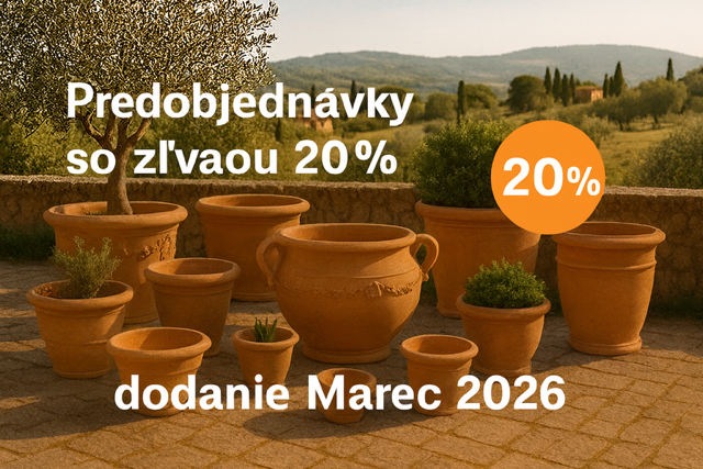 Terakotove kvetinace predobjednávky