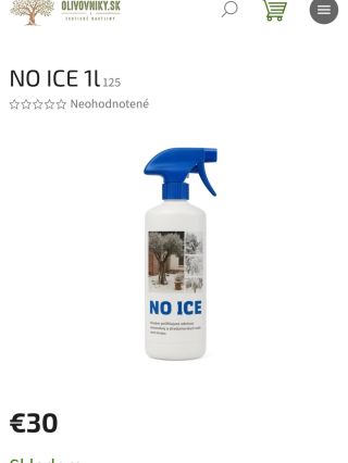 Priatelia, nezabudnite olivovníky a palmy ošetriť prípravkom NO ICE ❄️🌿 Pomáha chrániť rastliny pred mrazom. Alternatívy...