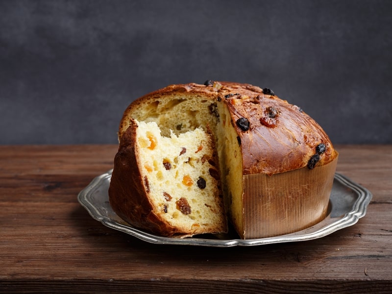 Vánoční panettone s olivovým olejem