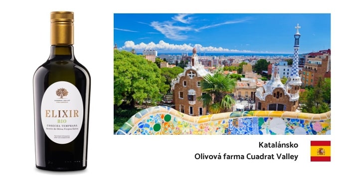 Olivový olej Elixir z katalánské rodinné farmy Cuadrat Valley