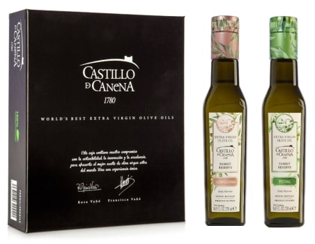 Dárková kazeta olivových olejů Castillo de Canena