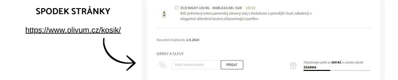 Kam vložit slevový kód