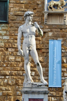  Socha Davida na Piazza della Signoria