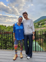  Maria Paola Gabusi ředitelka soutěže Leone d’Oro International a Dagmar Kublová zakladatelka OLIVUM.cz
