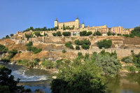 Pohled na Toledo od řeky Tajo