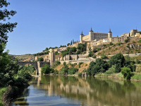  Pohled na Toledo od řeky Tajo