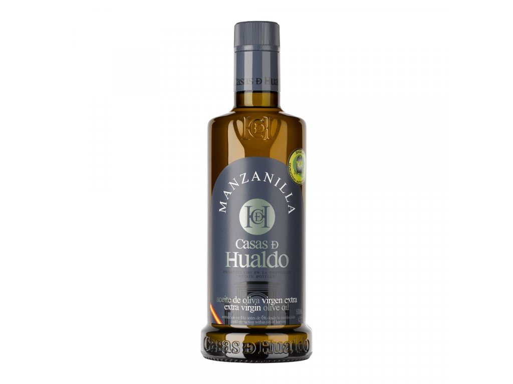 Casas de Hualdo Manzanilla 500 ml – prémiový extra panenský olivový olej
