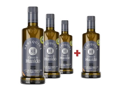 3x Extra panenský olivový olej Casas de Hualdo Arbequina 500 ml + LÁHEV ZDARMA