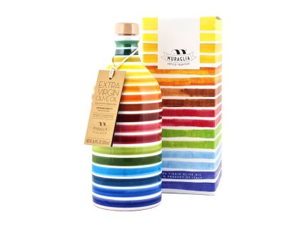 Prémiový extra panenský olivový olej Frantoio Muraglia Rainbow 500 ml v keramické láhvi