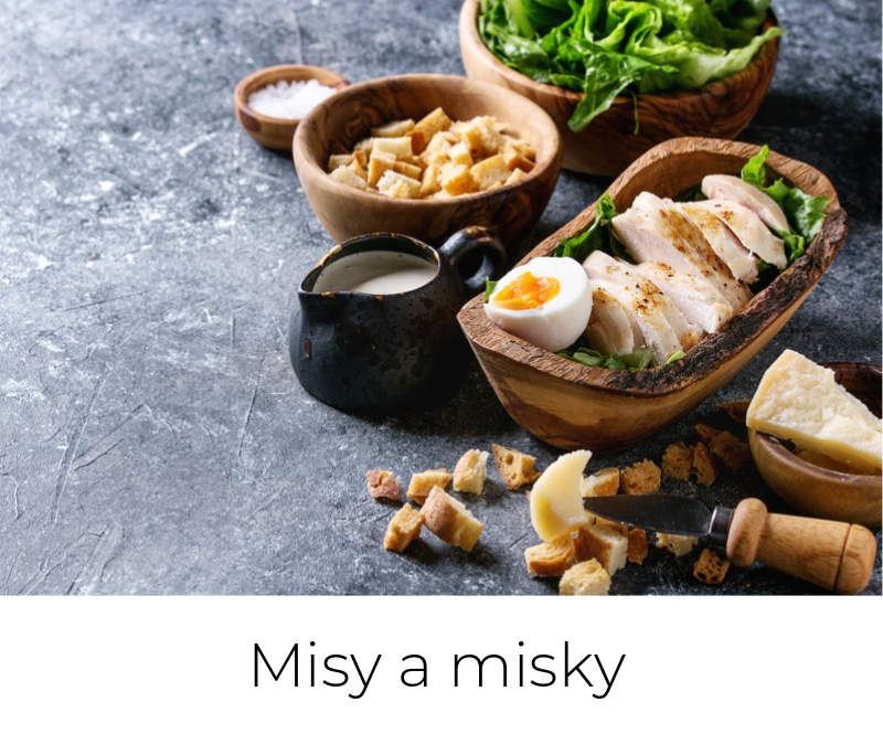 Misy a misky z olivového dreva