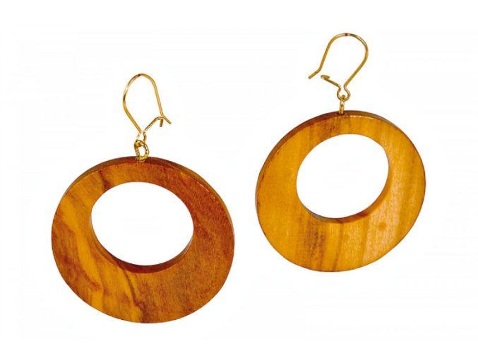 Drevené náušnice 04