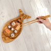 Misa Ryba 35 cm z olivového dreva 05