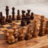 Drevený šach z olivového dreva 03