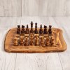 Drevený šach z olivového dreva 01