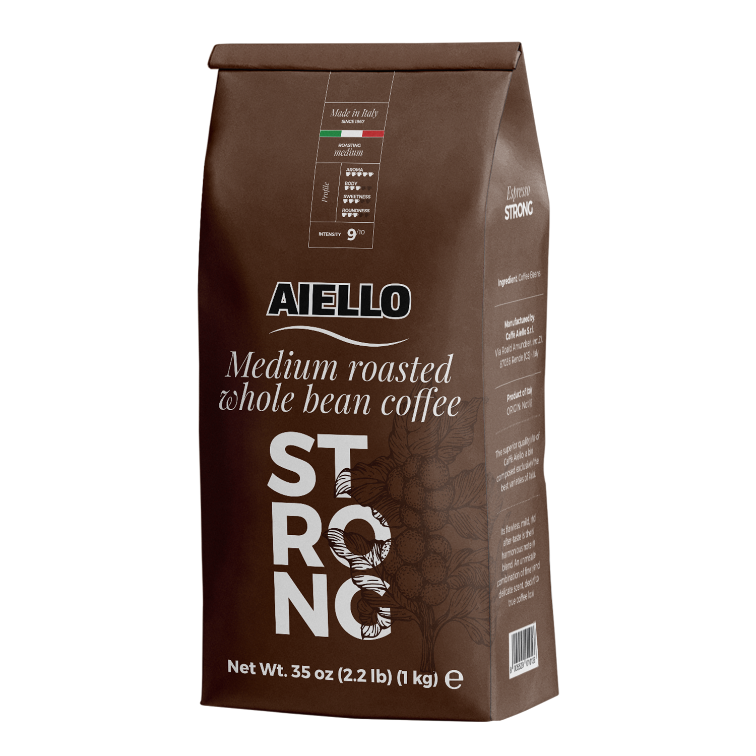 Caffé AIELLO Strong 1 kg, zrnková