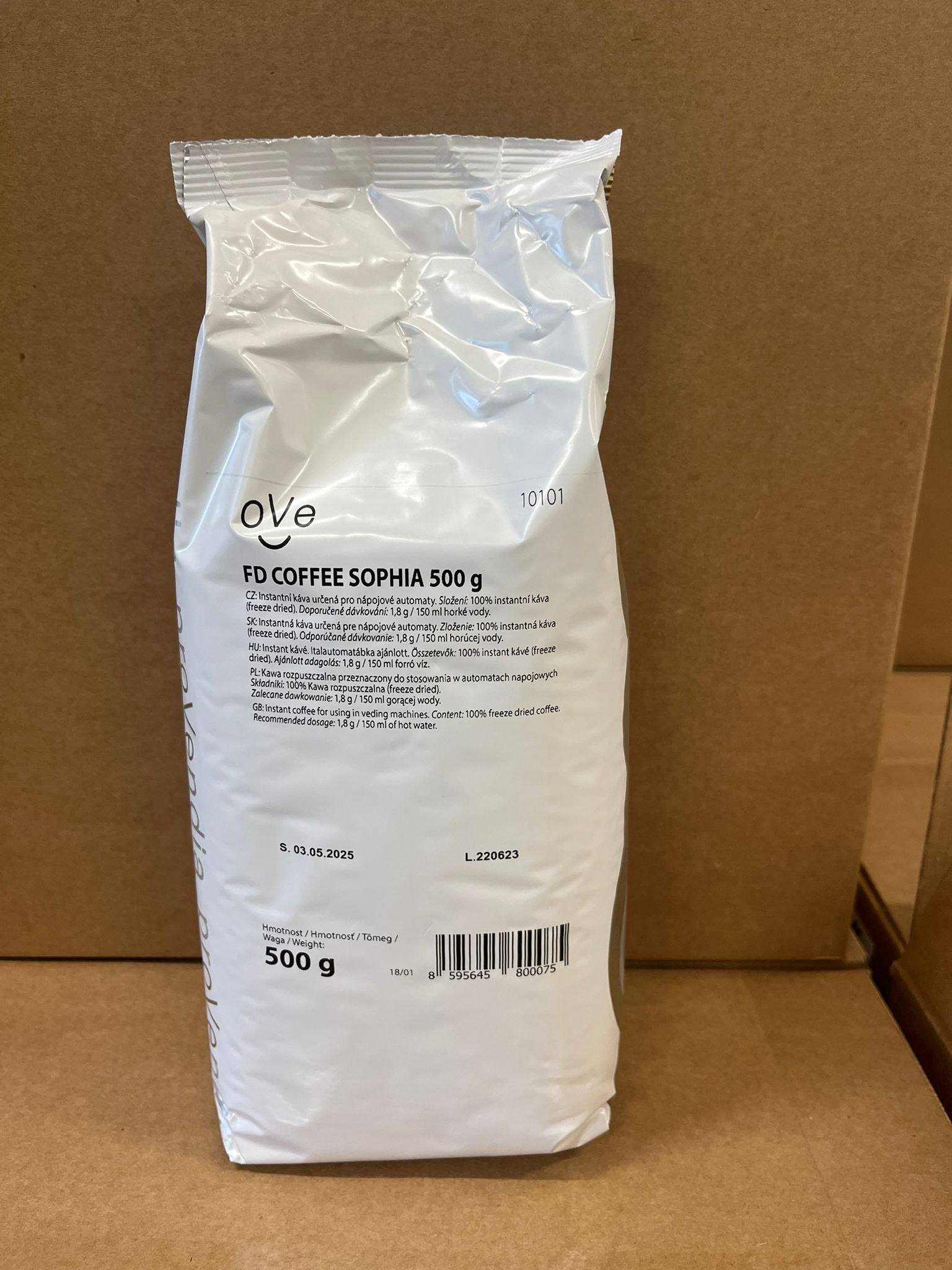 oVe FD Coffee SOPHIA instantní káva 500g (freeze dried)