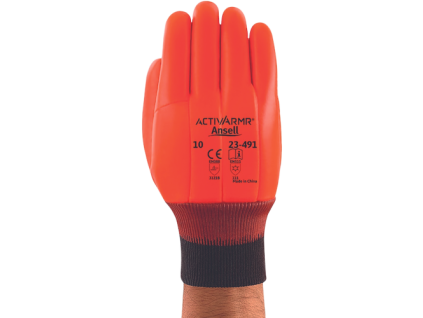 01190004 Ansell 23 491 Winter Hi Viz gloves