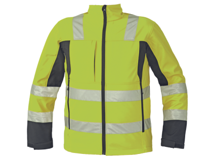 MALTON softshell. bunda HV (Veľkosť S, Farba HV žltá)