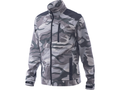CRAMBE softsh.bunda (Veľkosť S, Farba camouflage)