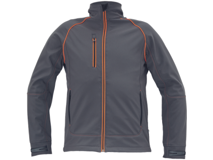 EMERTON PLUS softshell bunda (Veľkosť S, Farba antracit/oranžová)