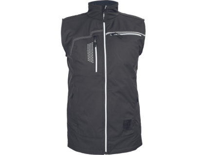 TAURUS softshell vesta (Veľkosť XS, Farba čierna)