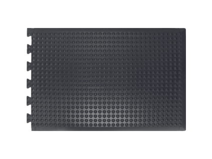 BUBBLEMAT rubber end rohož (Veľkosť 0,5mx0,5m, Farba čierna)