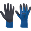 BEASTY BLUE rukavice nylon/latex dlaň (Veľkosť 7, Farba modrá)