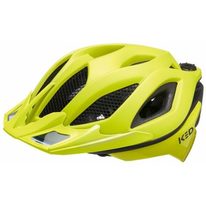 přilba KED Spiri Two Trend M yellow green matt 52-58 cm (Barva fluo žlutá, Velikost M)